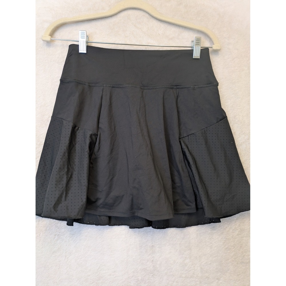 All in Motion Skort Womens Medium Black Pleated Perforated Athletic Tennis Skirt